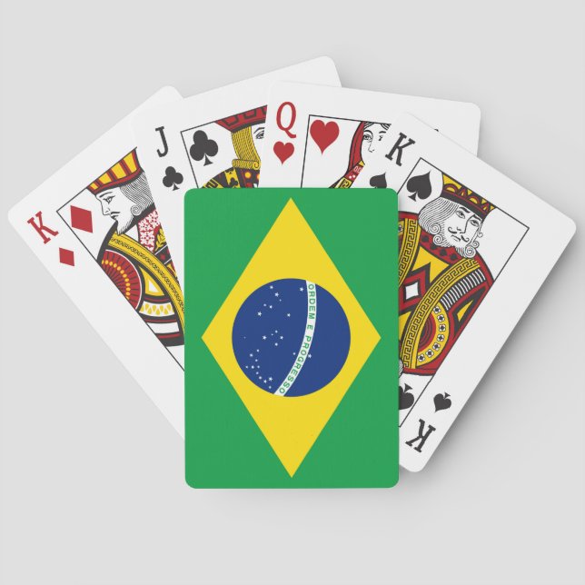 Brazilian Flag Playing Cards (Back)