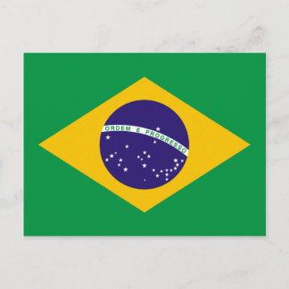 Brazilian flag postcard