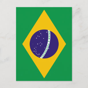 Brazilian flag postcard
