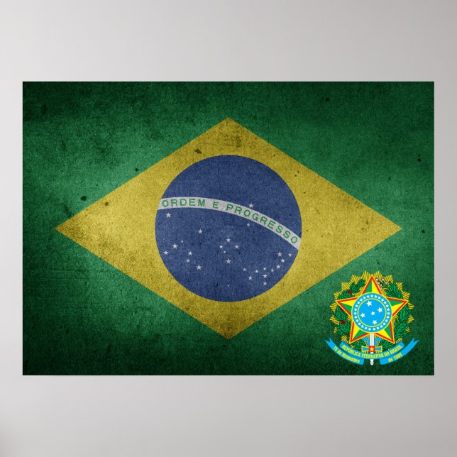 brazilian flag poster (Front)