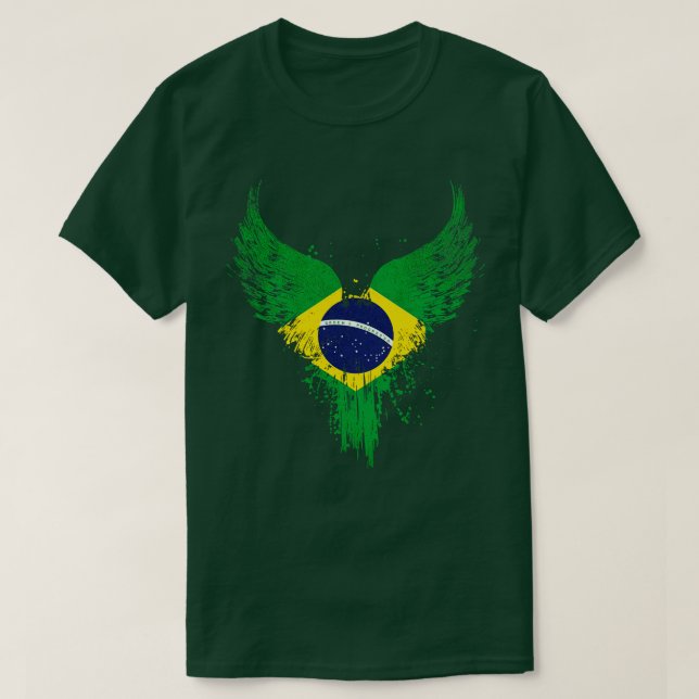 Brazilian Flag T-Shirt (Design Front)