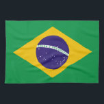 Brazilian flag tea towel<br><div class="desc">Brazilian flag</div>