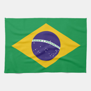Brazilian flag tea towel