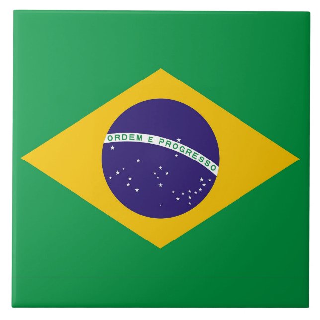 Brazilian Flag Tile (Front)