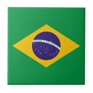 Brazilian flag tile