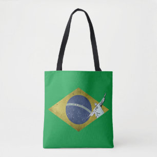 Brazilian flag tote bag