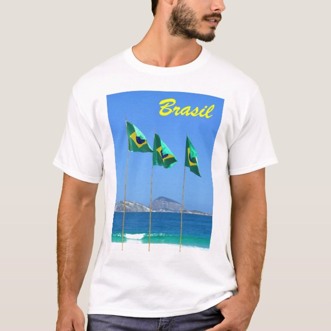 Brazilian Flags T-Shirt (Front)