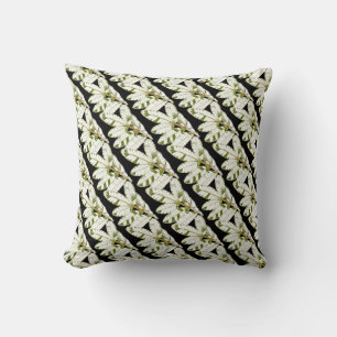 Brazilian holly leaf pattern Cushion Throw Pillow
