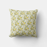 Brazilian holly leaf pattern Cushion Throw Pillow