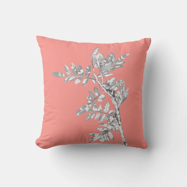 Brazilian holly leaves Cushion Throw Pillow (Front)