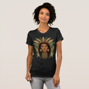 Brazilian Indigenous Amazonian Warrior Woman T-Shi T-Shirt