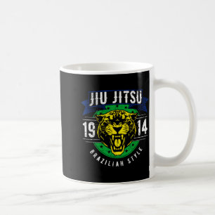 Brazilian Jiu Jitsu 1914 Jaguar Head BJJ Brazilian Coffee Mug