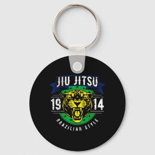 Brazilian Jiu Jitsu 1914 Jaguar Head BJJ Brazilian Key Ring