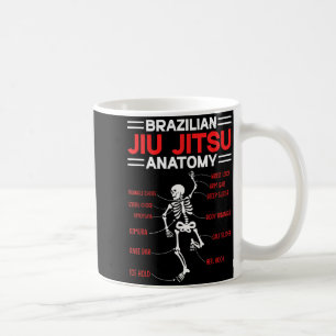 Brazilian Jiu Jitsu Anatomy Skeleton Funny Mix Coffee Mug