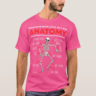 Brazilian Jiu Jitsu Anatomy Skeleton Funny Mix Mar T-Shirt