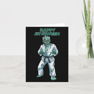 Brazilian Jiu Jitsu and BJJ Halloween Zombie Card