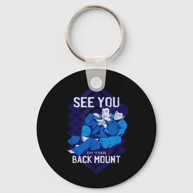 Brazilian Jiu Jitsu and Grappling 1 Key Ring (Front)
