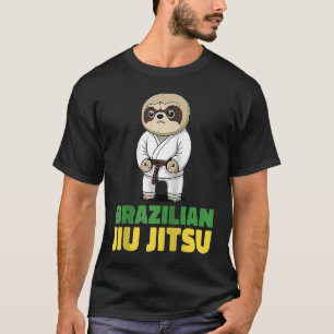 Brazilian Jiu Jitsu and Grappling Sloth Raglan T-Shirt