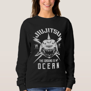 Brazilian Jiu Jitsu BJJ and Grappling Shark Sweatshirt