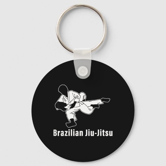 Brazilian Jiu-Jitsu BJJ Grappling Ground Fighting Key Ring (Front)