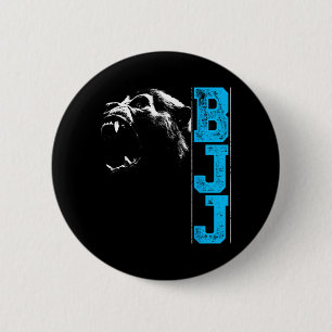 Brazilian Jiu Jitsu BJJ Guerrilla Jiu Jitsu Gorill 6 Cm Round Badge
