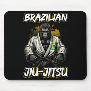 Brazilian Jiu Jitsu BJJ Mens Women Mixed Martial Mouse Pad
