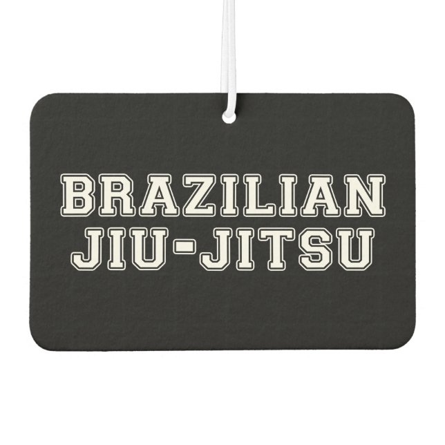 Brazilian Jiu Jitsu Car Air Freshener (Front)