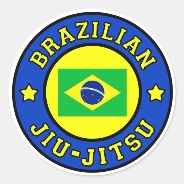 Brazilian Jiu Jitsu Classic Round Sticker (Front)