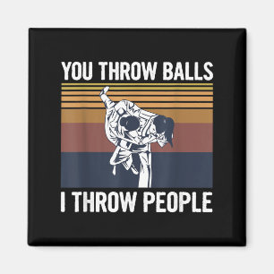 Brazilian Jiu Jitsu Design for a BJJ Fighter Magnet