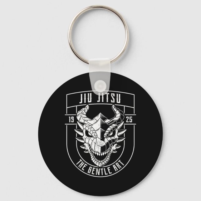 Brazilian Jiu Jitsu Dragon Key Ring (Front)