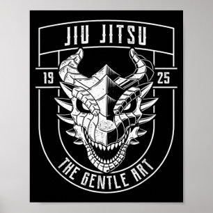 Brazilian Jiu Jitsu Dragon Poster