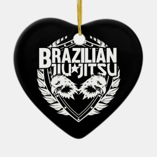 Brazilian Jiu Jitsu Emblem Ceramic Tree Decoration