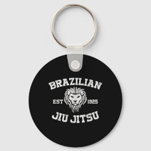 Brazilian Jiu Jitsu Est 1925 Lion Head Classic Key Ring
