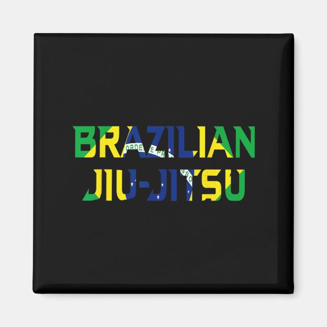 Brazilian Jiu Jitsu Fighter Magnet (Front)