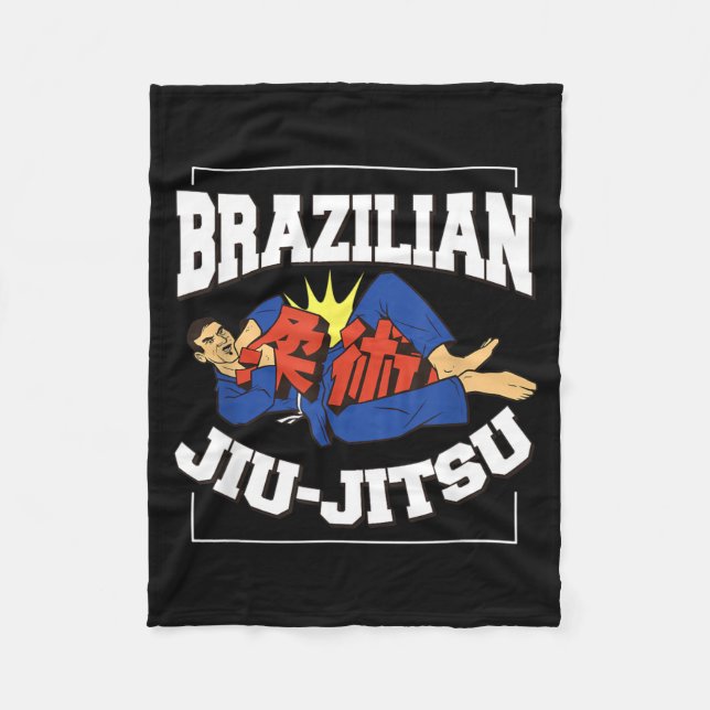 Brazilian jiu-jitsu fleece blanket (Front)