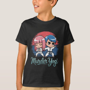 Brazilian Jiu-Jitsu Funny Murder Yoga design T-Shirt