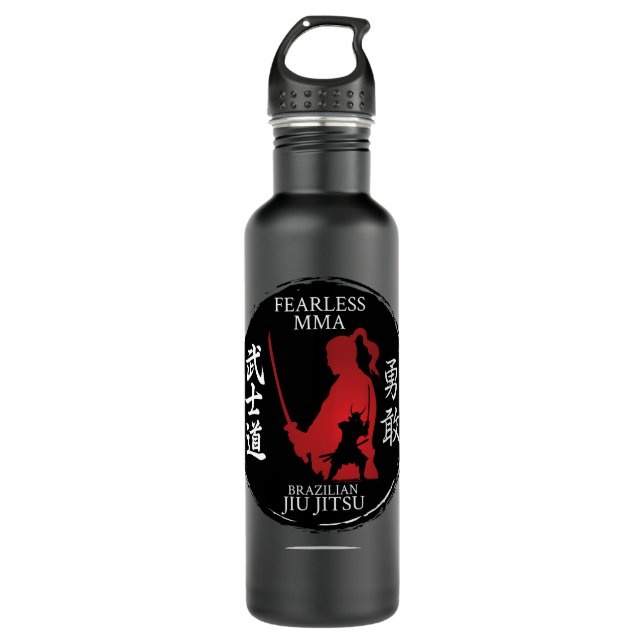 Brazilian Jiu Jitsu Funny Rolling Bjj Gift Mma Fig 710 Ml Water Bottle (Front)