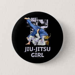 Brazilian Jiu Jitsu Girls 6 Cm Round Badge