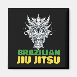 Brazilian Jiu Jitsu Grappling - MMA BJJ Dragon Magnet