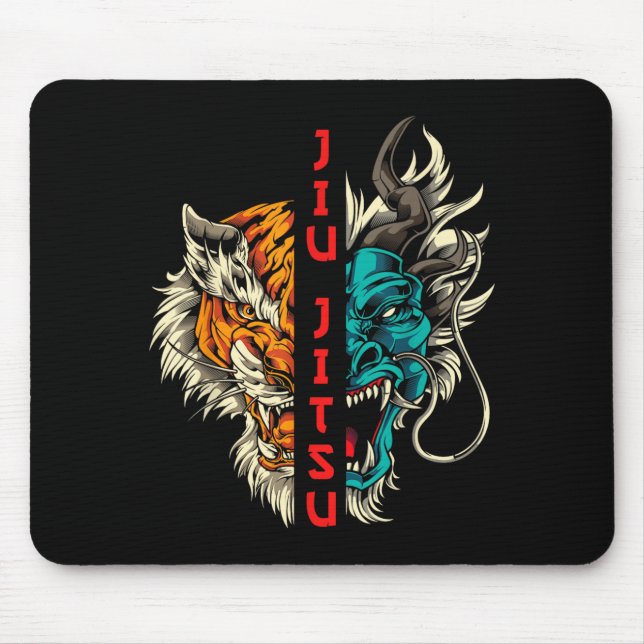 Brazilian Jiu Jitsu Grappling MMA Mouse Pad (Front)
