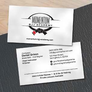 Brazilian Jiu-Jitsu Instructor Business Card
