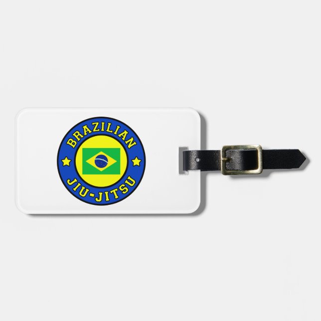 Brazilian Jiu Jitsu Luggage Tag (Front Horizontal)