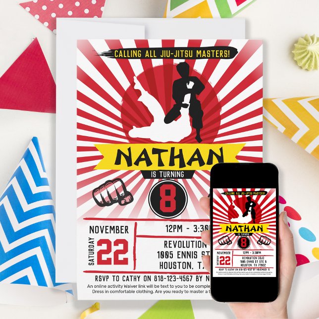 Brazilian Jiu Jitsu Martial Arts Invitation (Creator Uploaded)