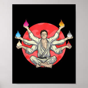Brazilian Jiu Jitsu Martial Arts Poster