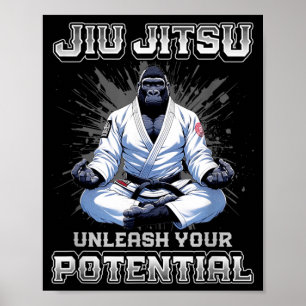 Brazilian Jiu Jitsu MMA and Big Grappling BJJ Poster