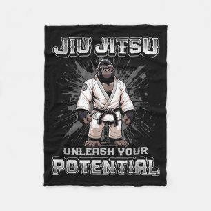 Brazilian Jiu Jitsu MMA and Cute Grappling BJJ Fleece Blanket