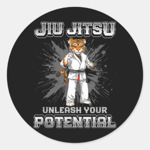 Brazilian Jiu Jitsu MMA and Grappling BJJ BJJ Classic Round Sticker