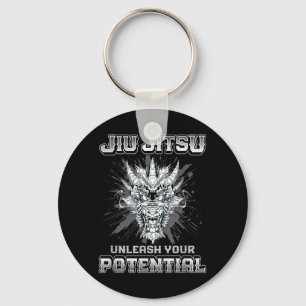 Brazilian Jiu Jitsu MMA and Grappling BJJ Dragon Key Ring