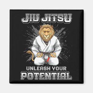 Brazilian Jiu Jitsu MMA and Grappling BJJ Lion Magnet