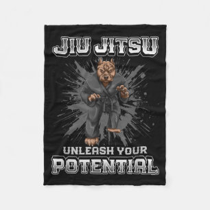 Brazilian Jiu Jitsu MMA and Grappling BJJ Pitt Fleece Blanket